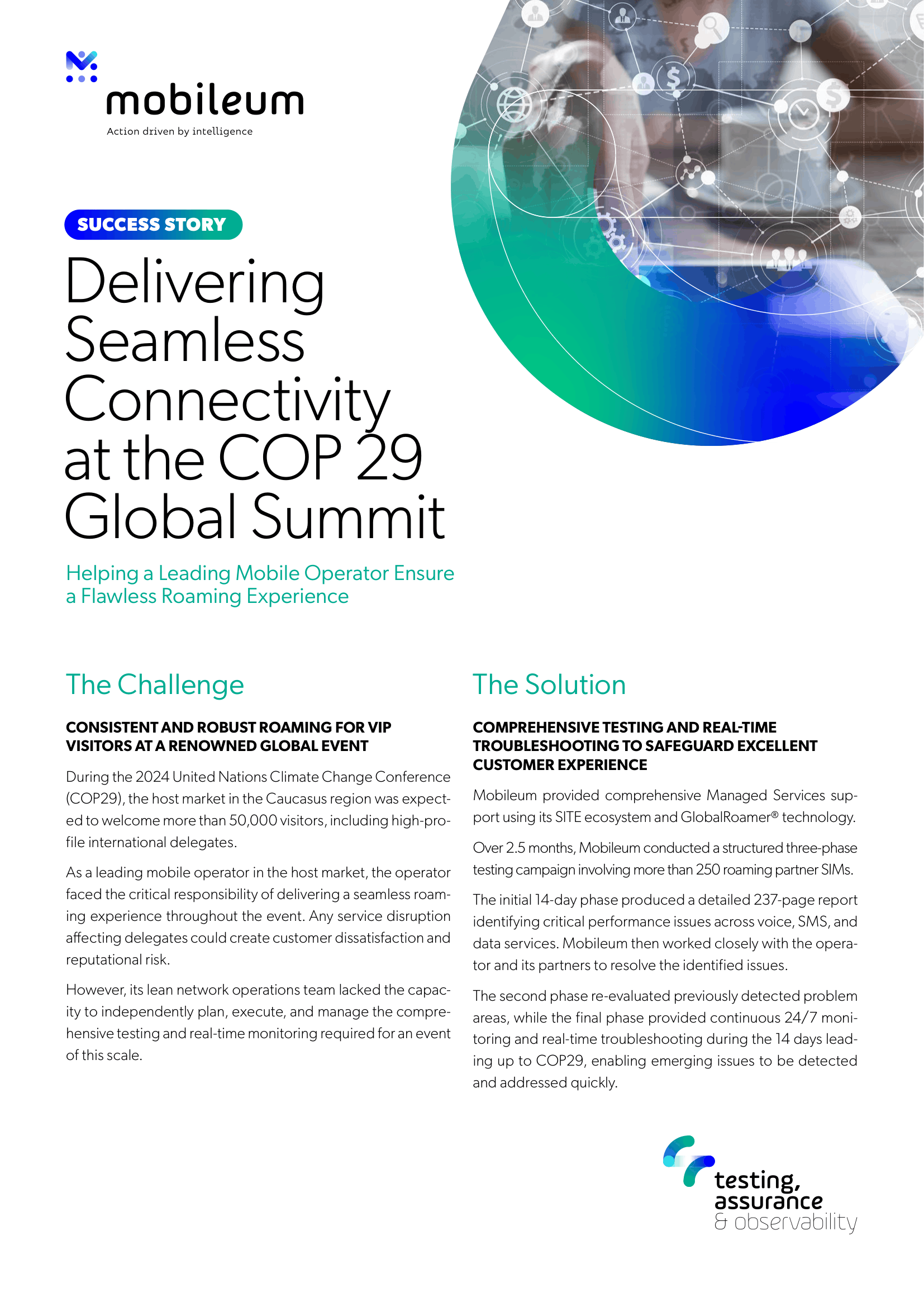 Delivering Seamless Connectivity at COP 29 Global Summit
